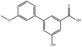 5-ヒドロキシ-3'-メトキシ-[1,1'-ビフェニル]-3-カルボン酸 化学構造式