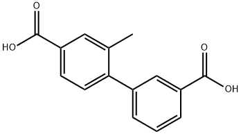 4-(3-Carboxyphenyl)-3-Methylbenzoic acid Struktur