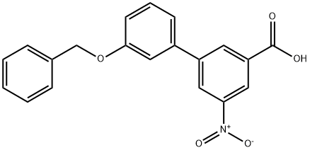 3-(3-Benzyloxyphenyl)-5-nitrobenzoic acid Structure