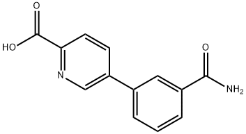 5-(3-CarbaMoylphenyl)picolinic acid Structure