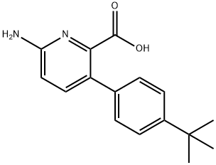 6-Amino-3-(4-t-butylphenyl)picolinic acid Structure