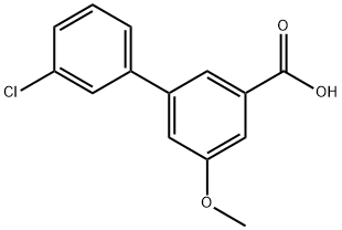 3-(3-Chlorophenyl)-5-Methoxybenzoic acid Struktur