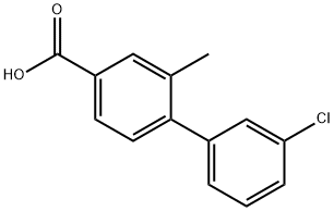4-(3-Chlorophenyl)-3-Methylbenzoic acid Struktur