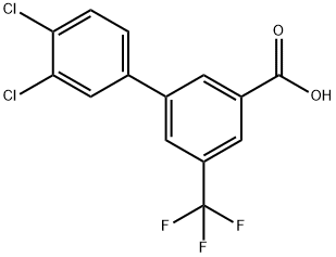 3',4'-Dichloro-5-(trifluoroMethyl)-[1,1'-biphenyl]-3-carboxylic acid Structure