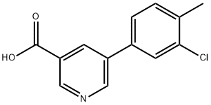 5-(3-Chloro-4-Methylphenyl)nicotinic acid Structure