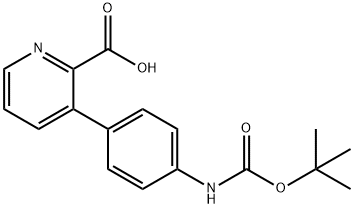 3-(4-BOC-AMinophenyl)picolinic acid 结构式