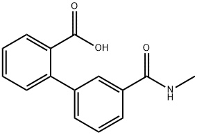 2-[3-(N-MethylaMinocarbonyl)phenyl]benzoic acid Structure