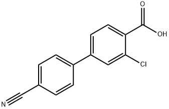 2-CHLORO-4-(4-CYANOPHENYL)BENZOIC ACID Structure