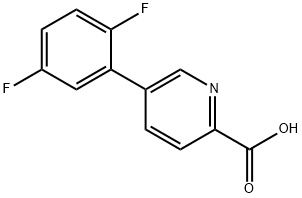 5-(2,5-Difluorophenyl)picolinic acid Structure