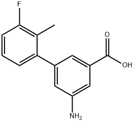 3-AMino-5-(3-fluoro-2-Methylphenyl)benzoic acid, 1261948-82-6, 结构式