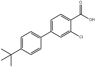 2-Chloro-4-(4-t-butylphenyl)benzoic acid Structure