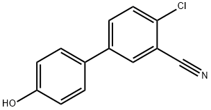 4-(4-Chloro-3-cyanophenyl)phenol 化学構造式