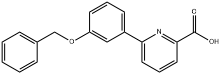 6-(3-Benzyloxyphenyl)picolinic acid Structure