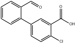 2-Chloro-5-(2-forMylphenyl)benzoic acid 化学構造式