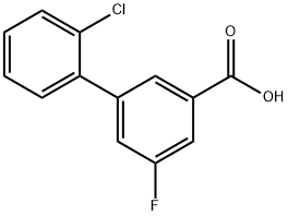 3-(2-Chlorophenyl)-5-fluorobenzoic acid Structure