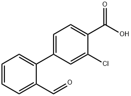 2-Chloro-4-(2-forMylphenyl)benzoic acid Structure