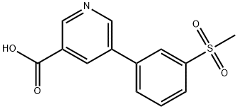 5-(3-Methylsulfonylphenyl)nicotinic acid Structure