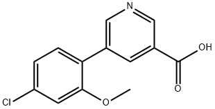 1261980-32-8 5-(4-Chloro-2-Methoxyphenyl)nicotinic acid