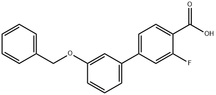 4-(3-苄氧基苯基)-2-氟苯甲酸,1261981-29-6,结构式