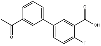 5-(3-乙酰苯基)-2-氟苯甲酸,1261991-55-2,结构式