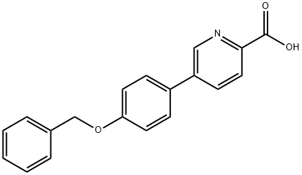 5-(4-Benzyloxyphenyl)picolinic acid 结构式