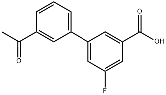 3-(3-Acetylphenyl)-5-fluorobenzoic acid Structure