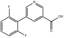 5-(2,6-difluorophenyl)pyridine-3-carboxylic acid|5-(2,6-二氟苯基)烟酸