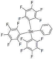 Stannane, tris(pentafluorophenyl)phenyl-,1262-57-3,结构式