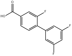 2,3',5'-Trifluoro-[1,1'-biphenyl]-4-carboxylic acid Structure