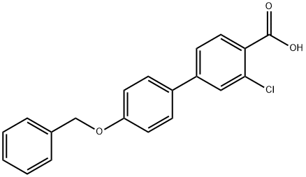 4-(4-Benzyloxyphenyl)-2-chlorobenzoic acid,1262011-12-0,结构式