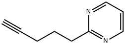 Pyrimidine, 2-(4-pentynyl)- (9CI) Structure