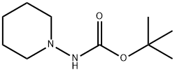 Tert-Butyl piperidin-1-ylcarbamate 化学構造式