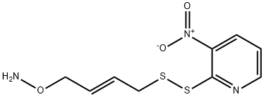 1-aminooxy-4-((3-nitro-2-pyridyl)dithio)but-2-ene Structure