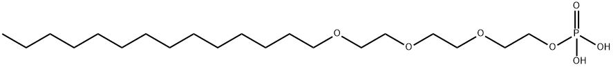 di(triethyleneglycoltetradecylether) phosphate 化学構造式
