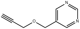 Pyrimidine, 5-[(2-propynyloxy)methyl]- (9CI) 结构式