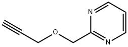 Pyrimidine, 2-[(2-propynyloxy)methyl]- (9CI) 化学構造式