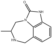 4,5,6,7-tetrahydro-5-methylimidazo(4,5,1-jk)(1,4)benzodiazepin-2(1H)-one,126233-79-2,结构式
