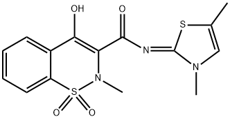 [N(Z)]-N-(3,5-DiMethyl-2(3H)-thiazolylidene)-4-hydroxy-2-Methyl-2H-1,2-benzothiazine-3-carboxaMide 1,1-Dioxide