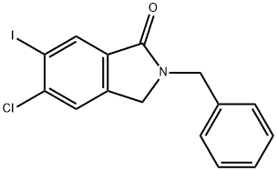 2-Benzyl-5-chloro-6-iodoisoindolin-1-one Structure
