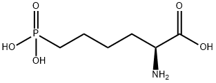 L-(+)-2-AMINO-6-PHOSPHONOHEXANOIC ACID 结构式
