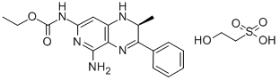 Mivobulin isethionate|(-)-(S)-N-(5-氨基-2-甲基-3-苯基-l,2-二氢吡啶并[3,4-b]吡嗪-7-基)氨基甲酸乙酯 2-羟基乙基磺酸盐