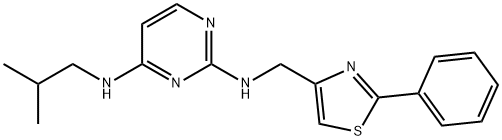N4-isobutyl-N2-((2-phenylthiazol-4-yl)Methyl)pyriMidine-2,4-diaMine Structure