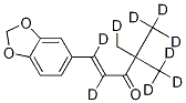 1-(3,4-Methylenedioxyphenyl)-4,4-diMethyl-d6-pent-1-en-3-one-d3 结构式