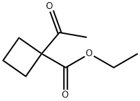 1-乙酰基环丁烷羧酸乙酯 结构式