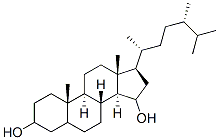 ergostane-3,15-diol 结构式