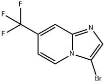 3-溴-7-(三氟甲基)咪唑并[1,2-A]吡啶 结构式