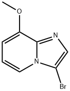 3-ブロモ-8-メトキシイミダゾ[1,2-A]ピリジン 化学構造式