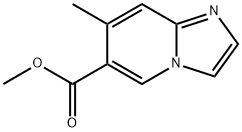 IMidazo[1,2-a]pyridine-6-carboxylic acid, 7-Methyl-, Methyl ester Struktur