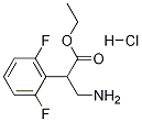 Ethyl3-amino-2-(2,6-difluorophenyl)propanoate hydrochloride Struktur