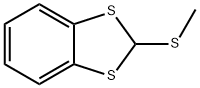 2-(Methylthio)-1,3-benzodithiole Struktur